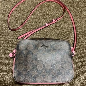 Authentic Coach Signature Mini Camera Crossbody Bag